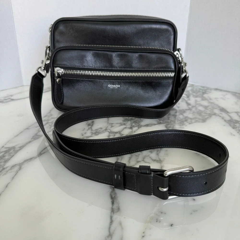 Coach Dakota Crossbody Bag Black Leather w/ box, NWT